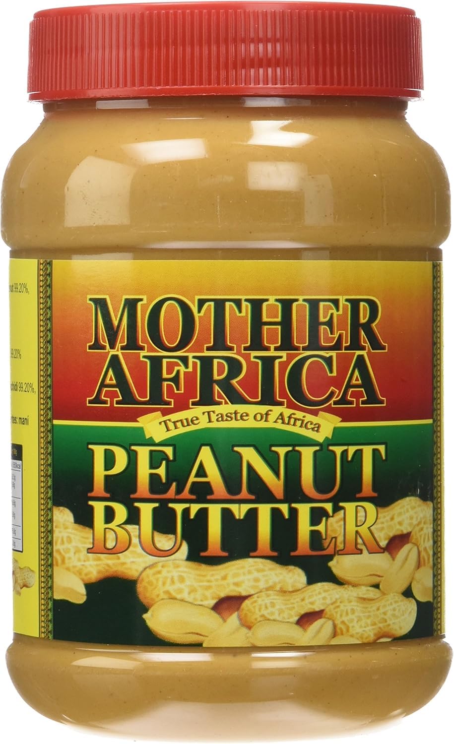 Mother Africa Erdnussbutter, natürlich, 1 kg – rein, ohne Zusatzstoffe, reichhaltiger afrikanischer Geschmack