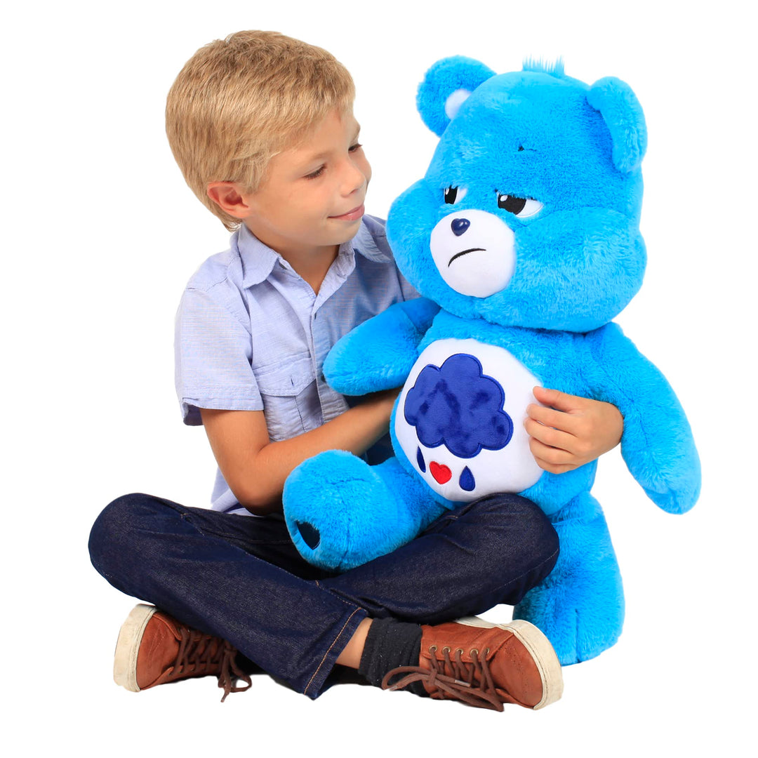 Care Bears 60cm Jumbo Plush - Grumpy Bear Soft Toy for Kids 3+