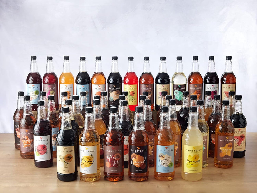Sweetbird Vanilla Syrup | 1 Litre | Beverage Syrup for Coffee & Drinks