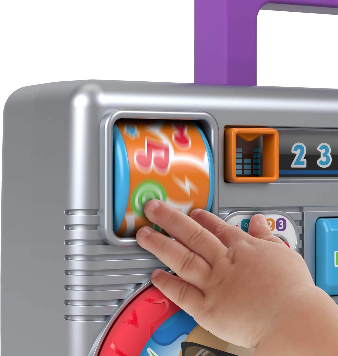 Fisher-Price Laugh & Learn Busy Boombox - Retro Musical Learning Toy for Ages 6-36 Months 4
