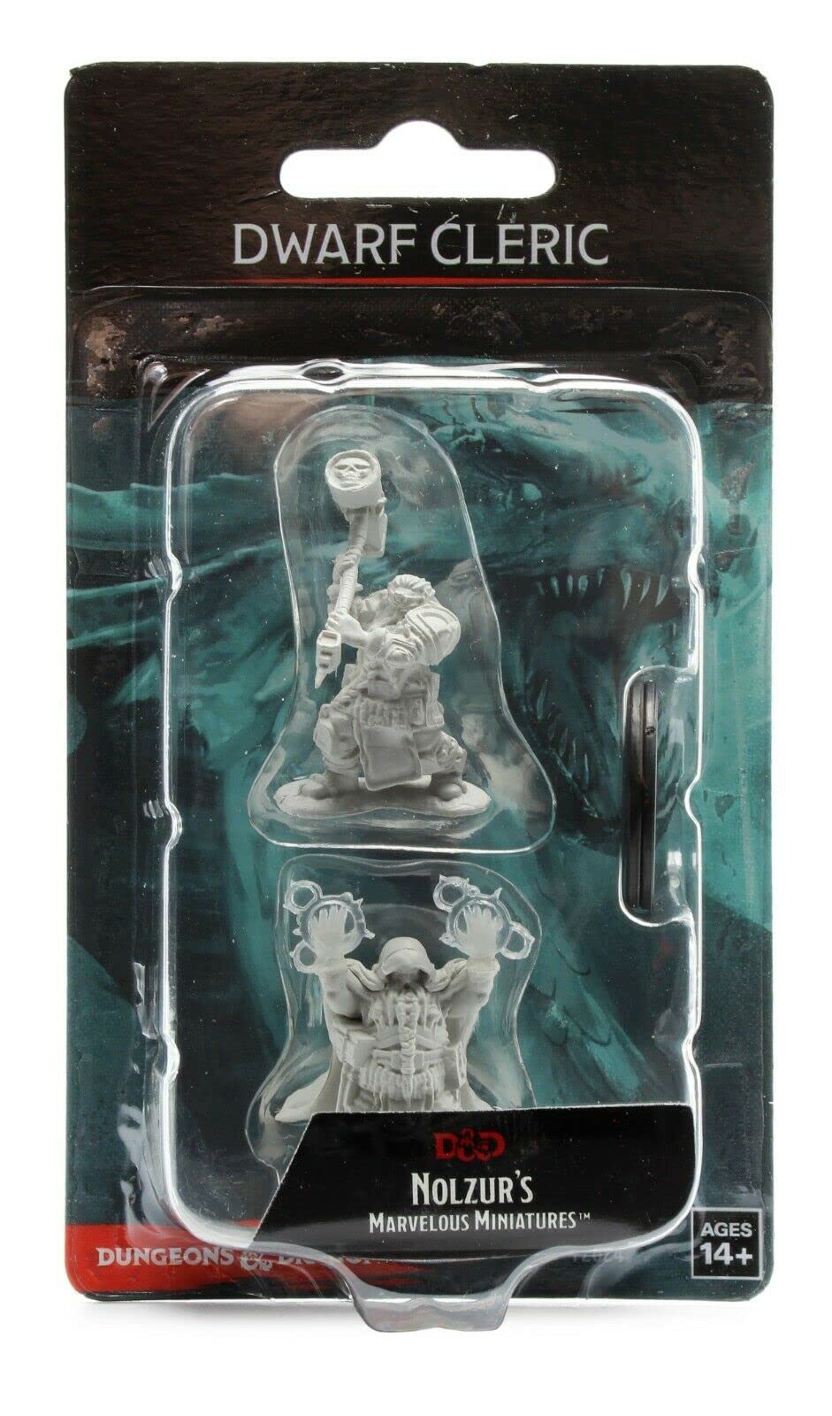 Dungeons &amp; Dragons Nolzurs wunderbare unbemalte Miniaturen – männliche Zwergfigur