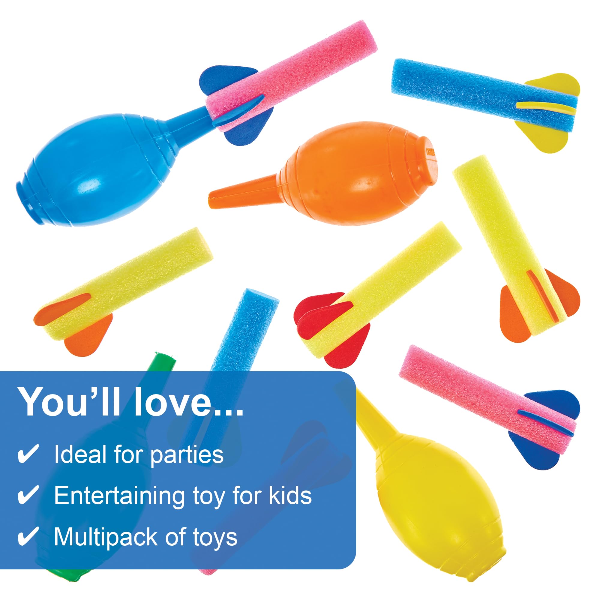 Baker Ross FN143 Foam Rocket Launchers - Pack of 8, Foam Material, Age 3+ 3