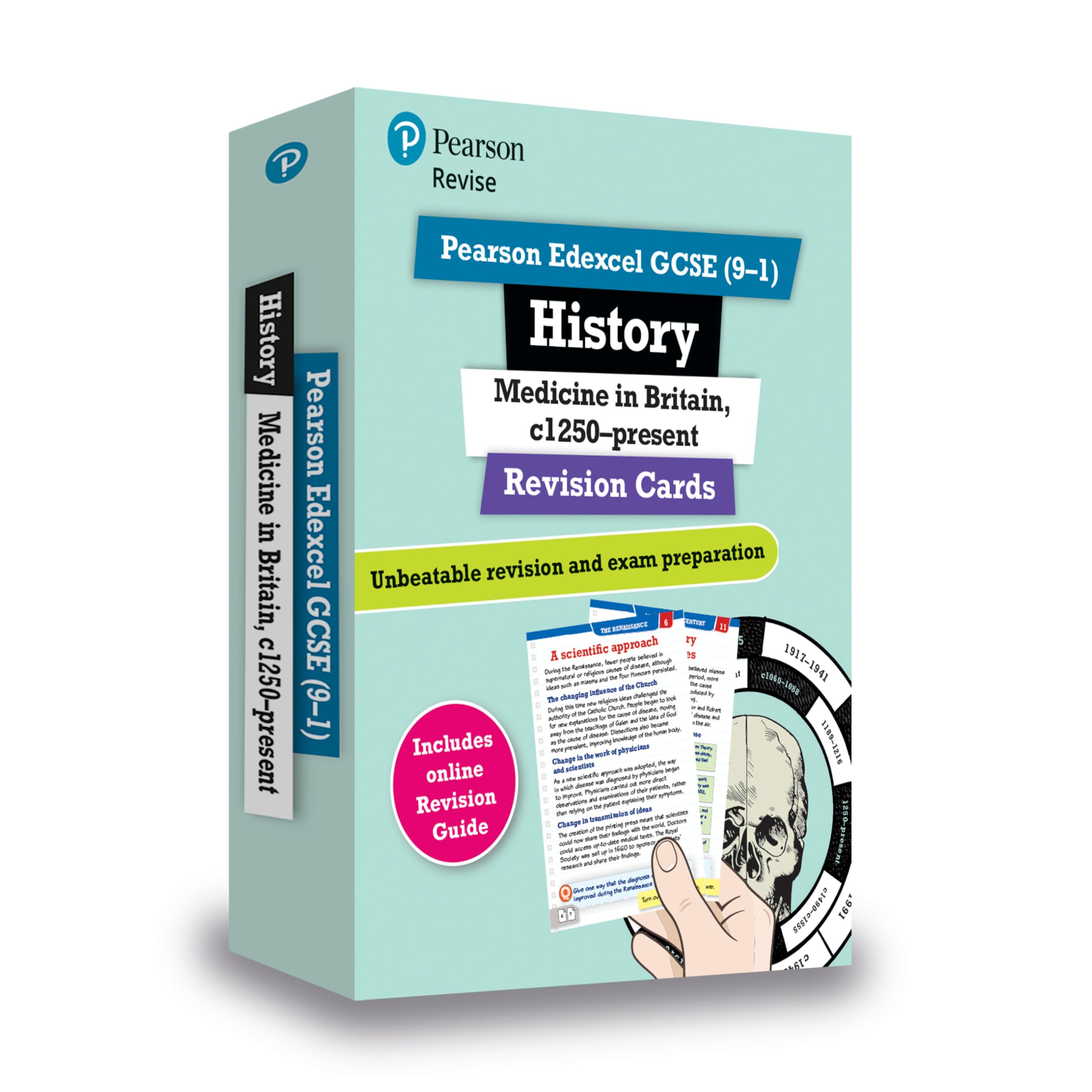 PEARSON EDUCATION REVISE Edexcel GCSE (9-1) History Medicine in Britain Revision Cards | 2021-2022 Exams