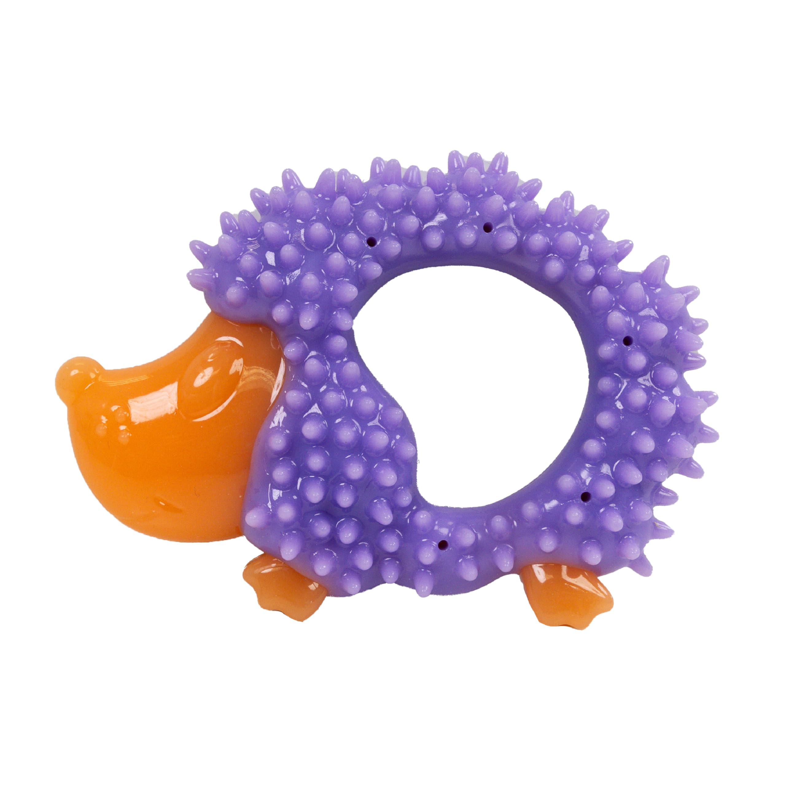 Pupstages Cutie Chewies Hedgehog Dog Chew Toy - Small Dog & Puppy Teething Aid | Bounces & Floats | Blue 1