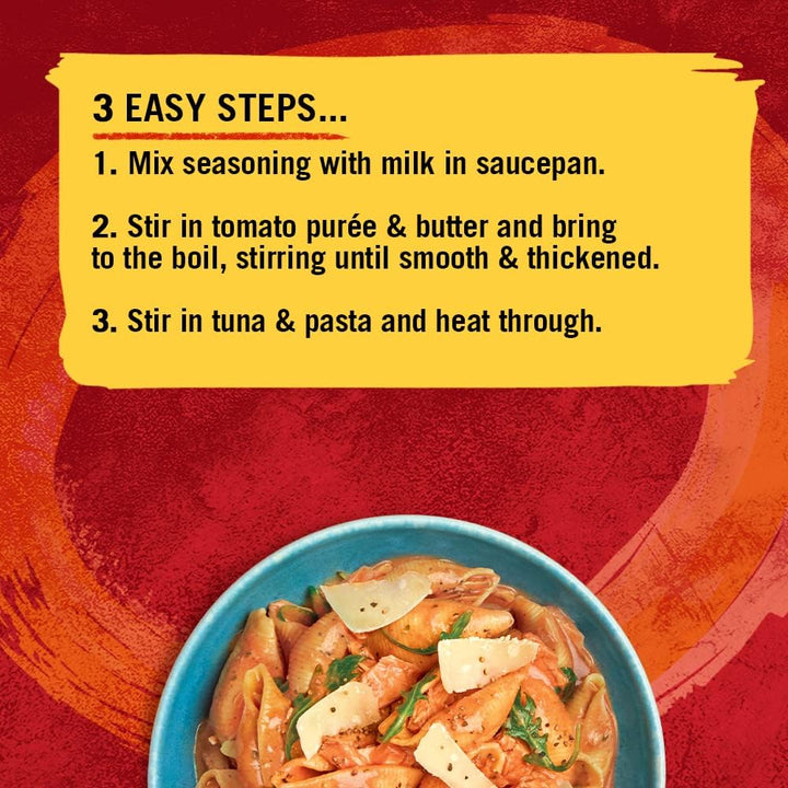 Schwartz Tuna Napolitana Recipe Mix 30g | Serves 4 | Pack of 12 | Rich and Creamy Pasta Seasoning
