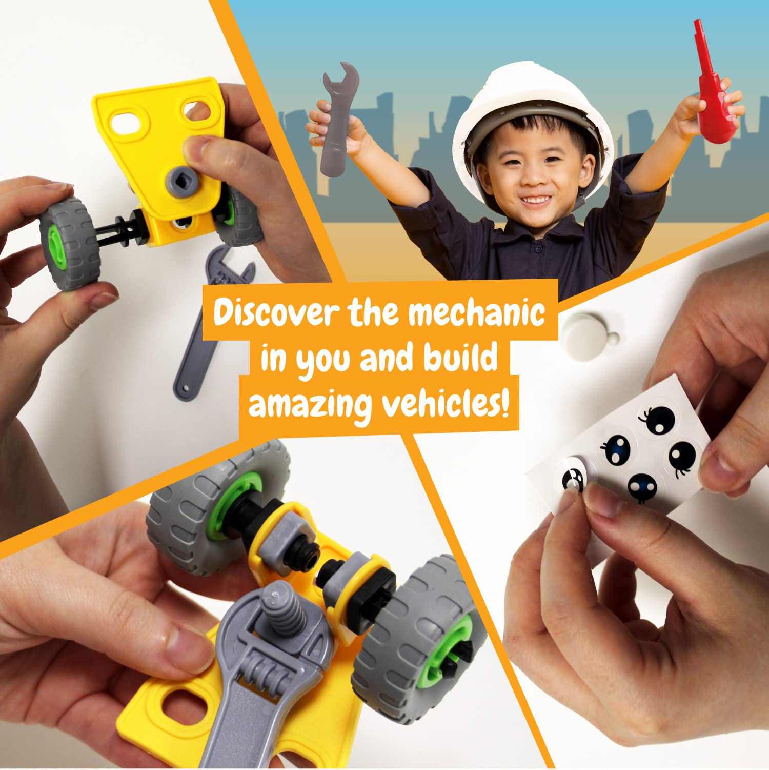 Science4you Auto Mechanics Laboratory - Build Your Own Car and Tractor Kit for Kids 4+ 3