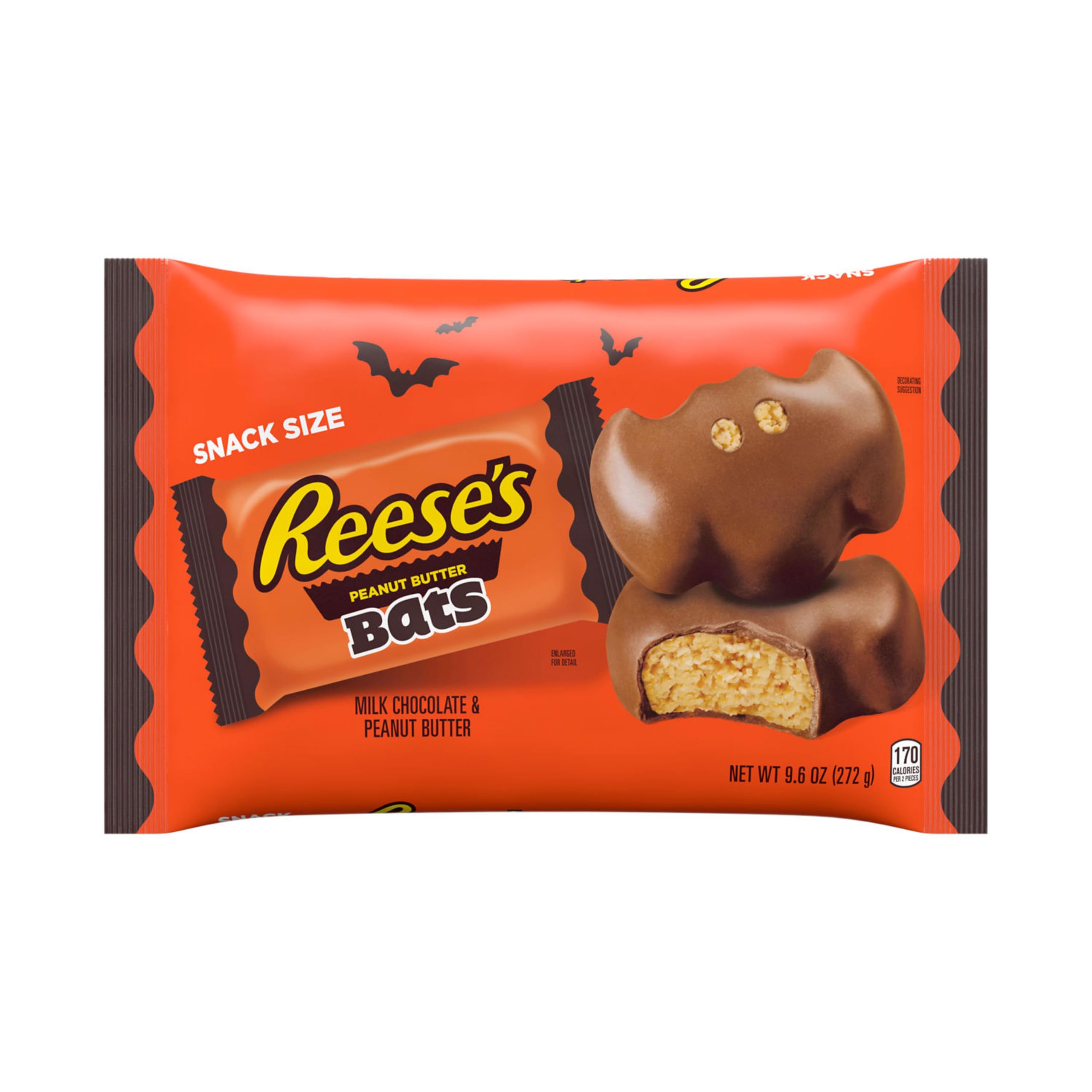 Reese's Peanut Butter Bats Snack Size Halloween Candy Bag 272g 3