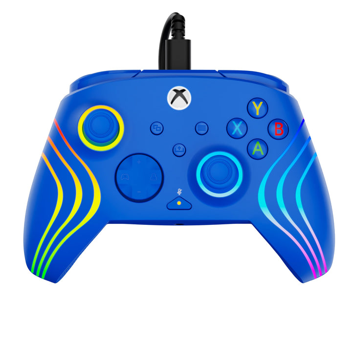 Turtle Beach Afterglow Wave Blue Wired RGB Gaming Controller for Xbox & PC