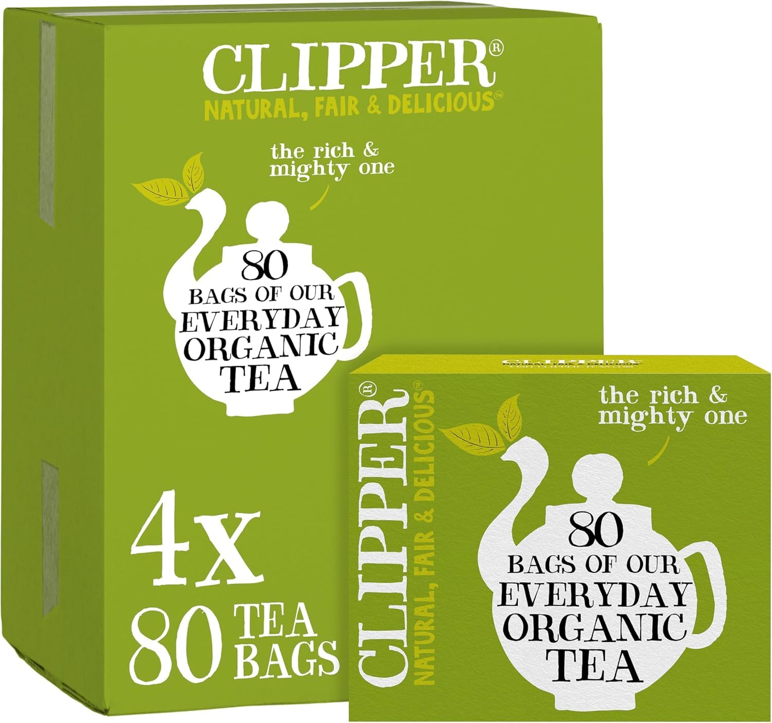 Clipper Natural, Fair & Delicious Organic Everyday Black Tea - 320 Teabags (4 x 80 Count) 1