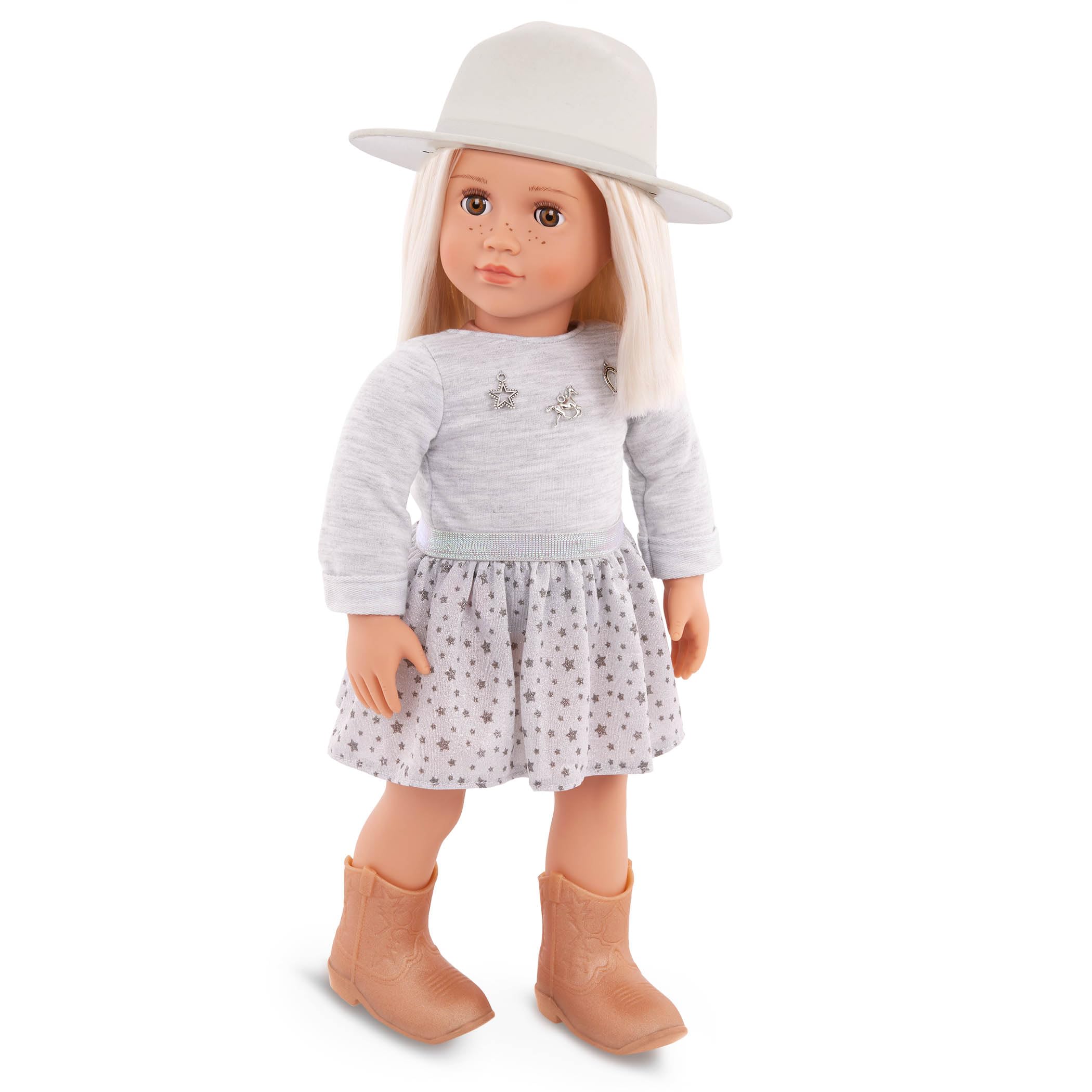 Our Generation Abigale 18-inch Country Doll - Western-Themed Equestrian Playset with Freckles & Stylish Hat, Ages 3+ 1