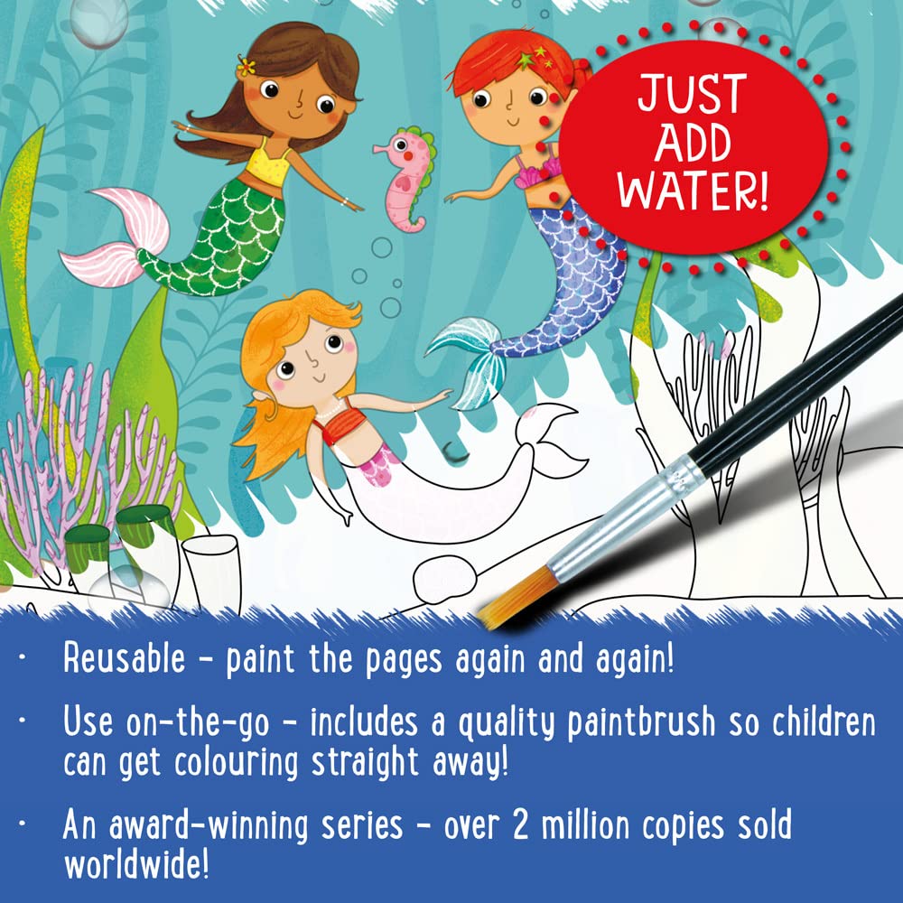 Two Windmills Limited Shells and Spells - Magic Water Colouring Activity Book | Hardcover | Ages 2-4