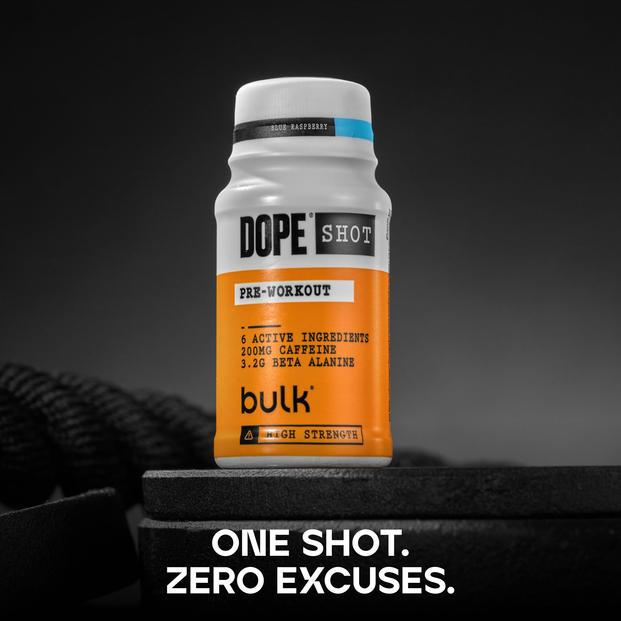 BULK POWDERS Dope Pre-Workout Shots - Berry Flavour | 200mg Caffeine | 3.2g Beta Alanine | 12 x 60ml Shots 4