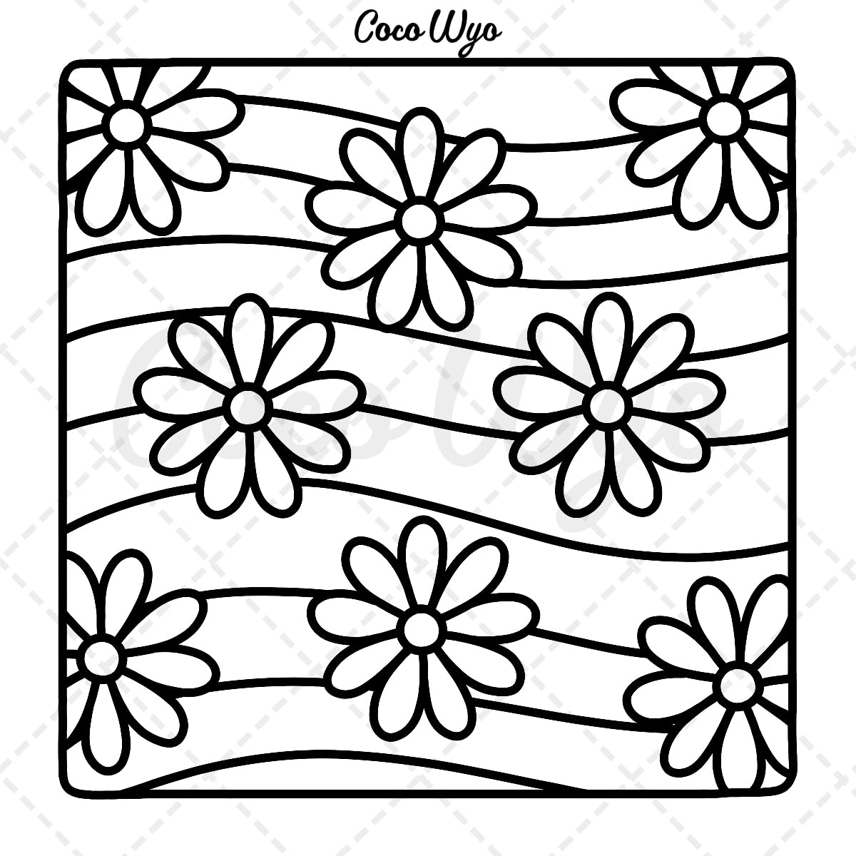 Coco Wyo Comfy Patterns Coloring Book - Bold & Easy Designs for Adults and Kids | Paperback 6