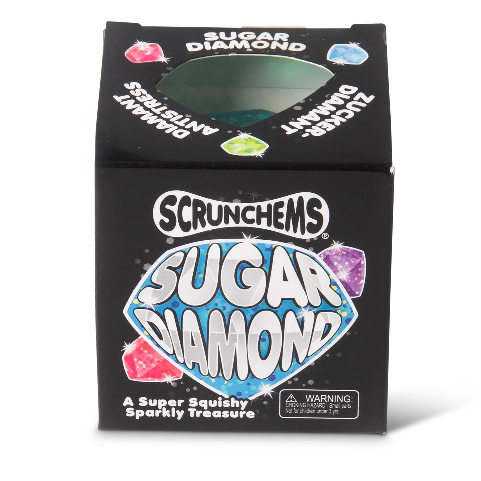 SCRUNCHEMS Sugar Diamond Squeeze Toy - Stress Relief | Hypoallergenic | Ages 3+ 8