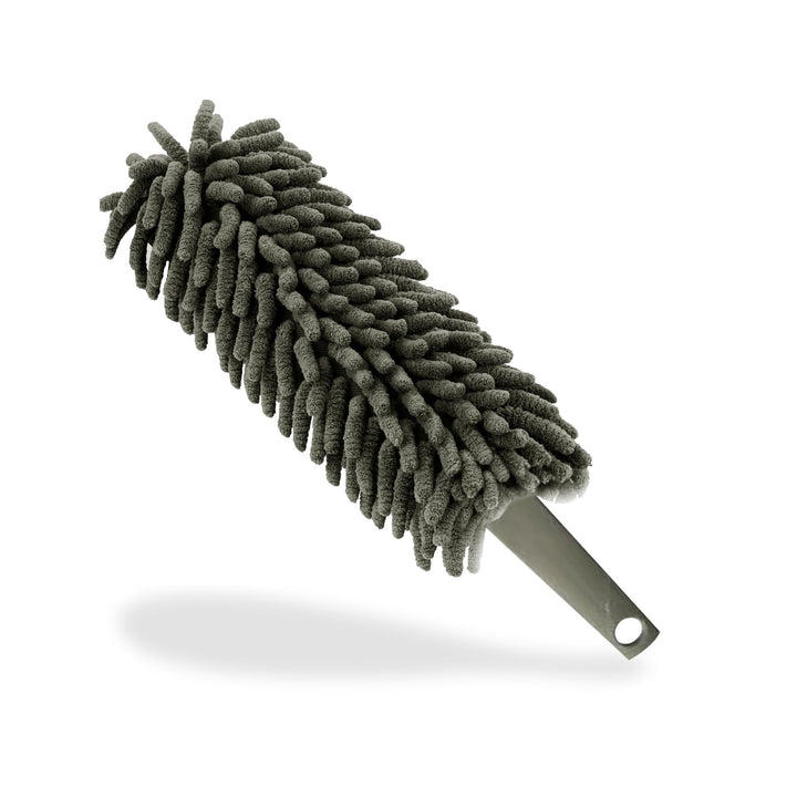 G4GADGET Microfiber Duster Grey - Washable Duster for Cleaning Window Blinds and Home Surfaces
