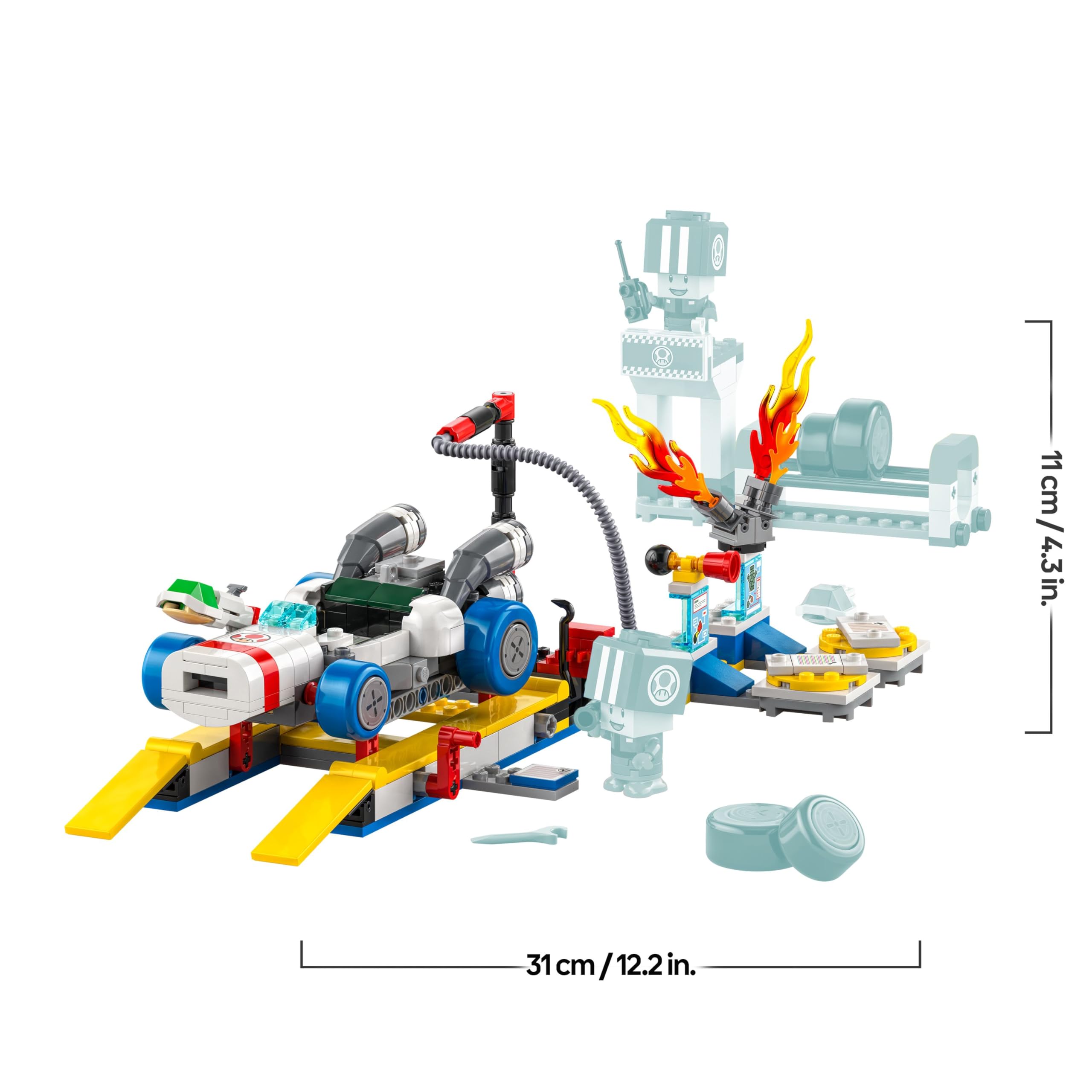 LEGO Super Mario: Mario Kart – Toad's Garage Set - Buildable B Dasher Kart & Mechanic Playset for Kids 8+ 2