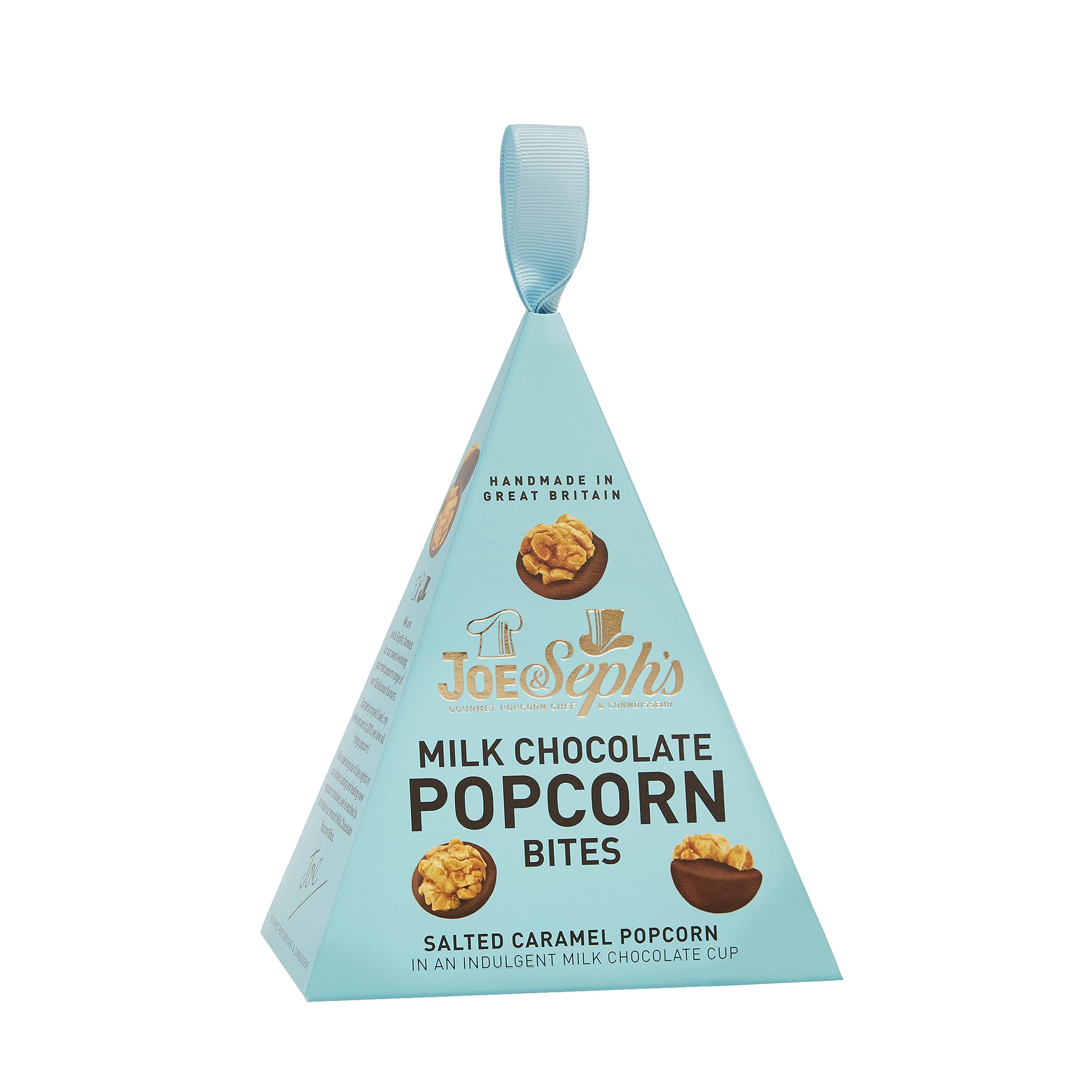 Joe & Seph's Milk Chocolate Popcorn Bites Gift Box - Salted Caramel Popcorn in Milk Chocolate, 45g 1