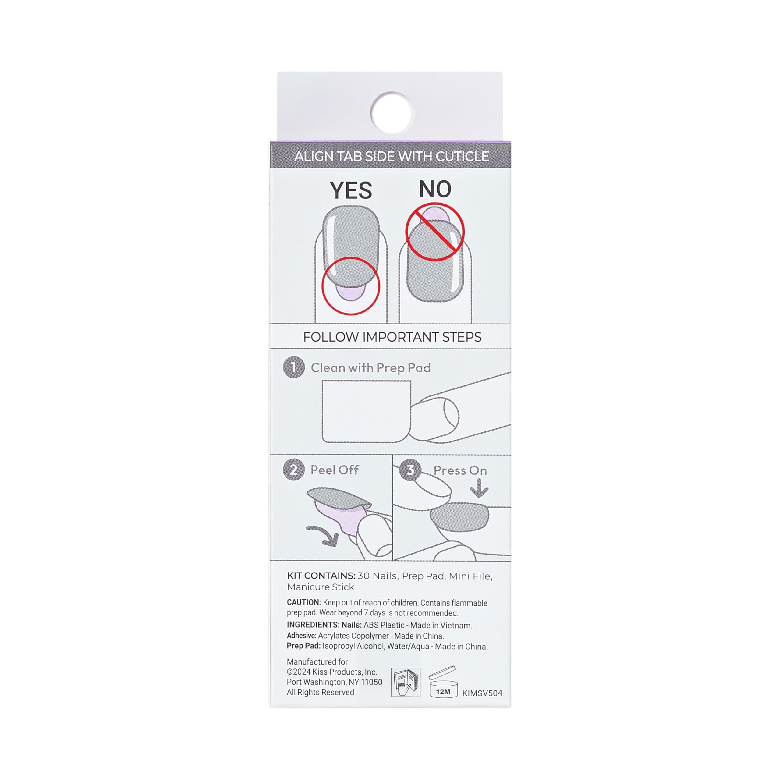imPRESS Modern French Press-On Nails - Blue Tips, Short Square, No Glue Needed 9