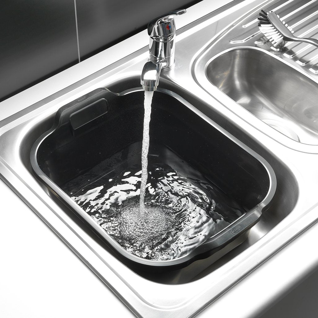 Addis Eco Washing Up Bowl with Twin Handle, 10 Litre, Made in UK from 100% Recycled Plastic