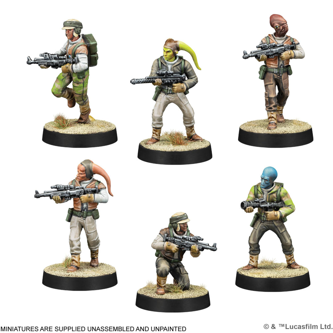 Star Wars Legion: Rebel Troopers Miniatures Set by Atomic Mass Games