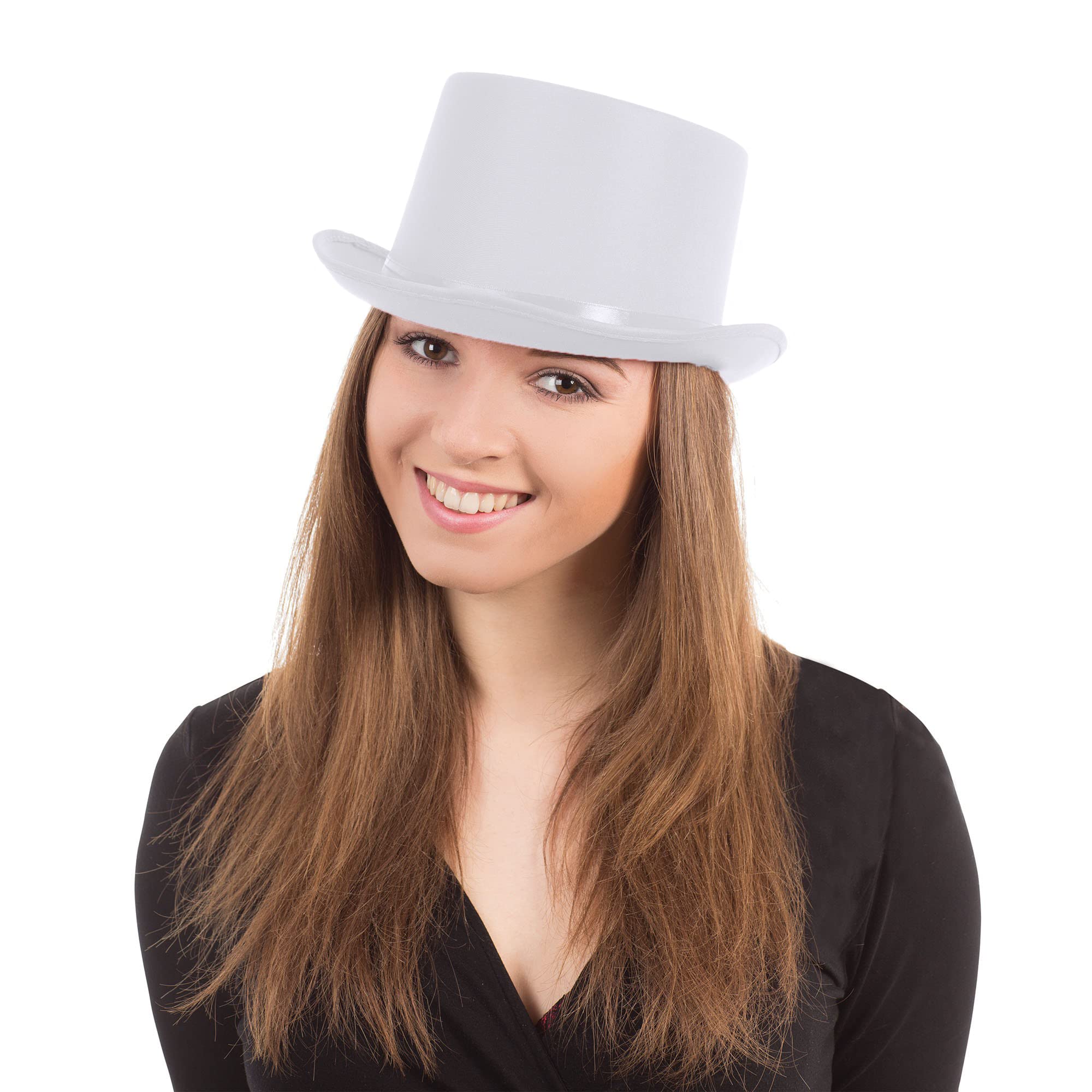 Bristol Novelty Vibrant Purple Satin Top Hat - Unisex Adult Costume Accessory 2