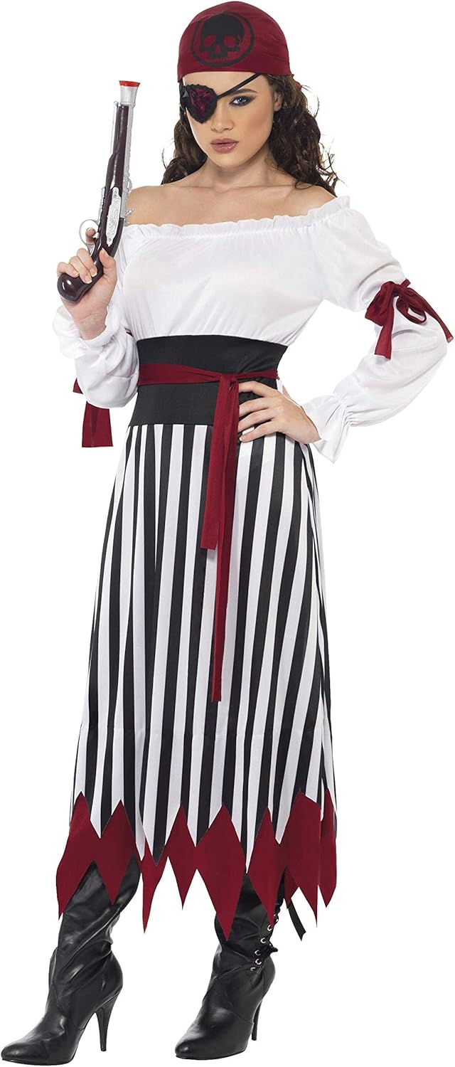 Smiffys Pirate Lady Costume - Adult Women Size 8-10 (20803S)