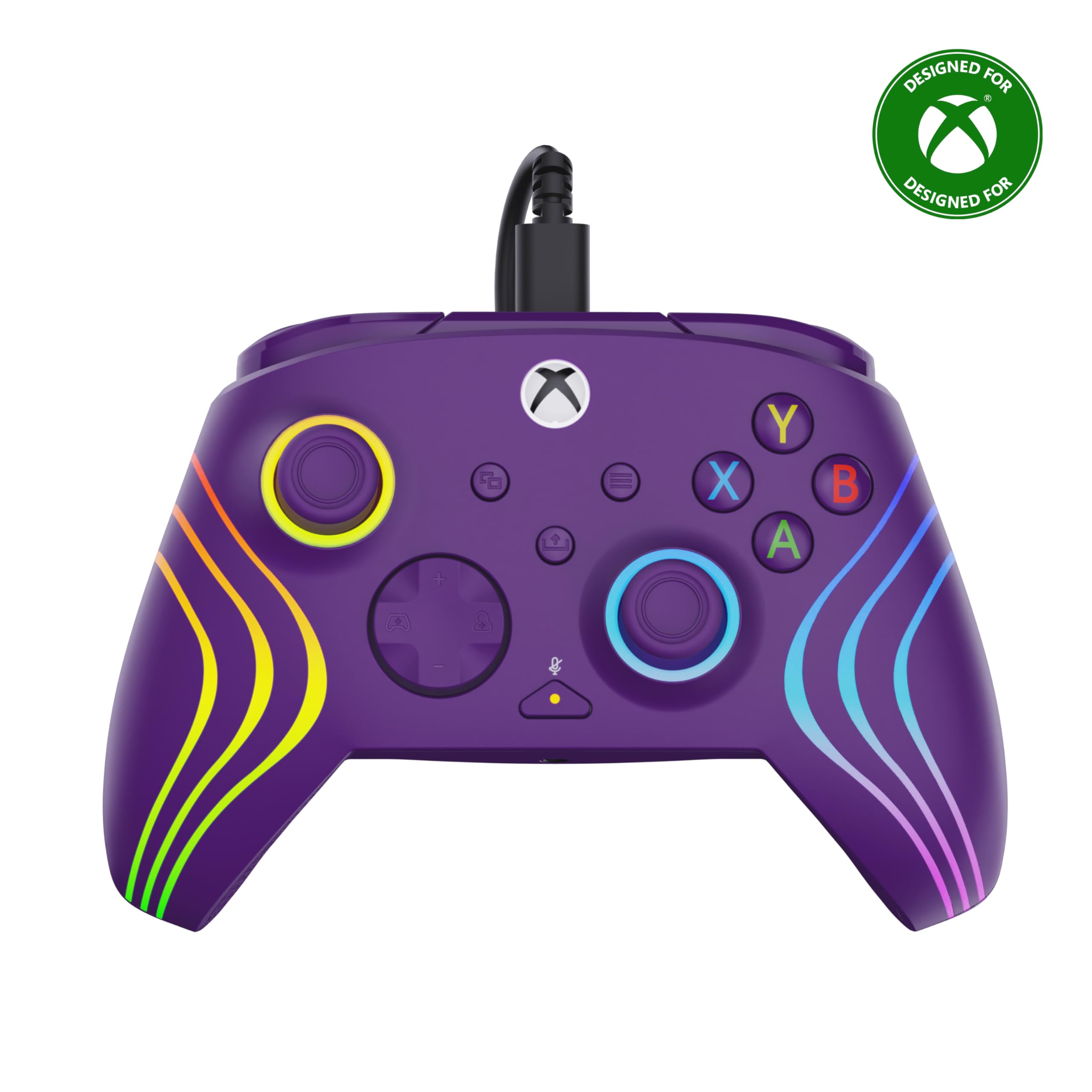 Turtle Beach Afterglow Wave Wired RGB Gaming Controller - Purple | Officially Licensed for Xbox & PC 1
