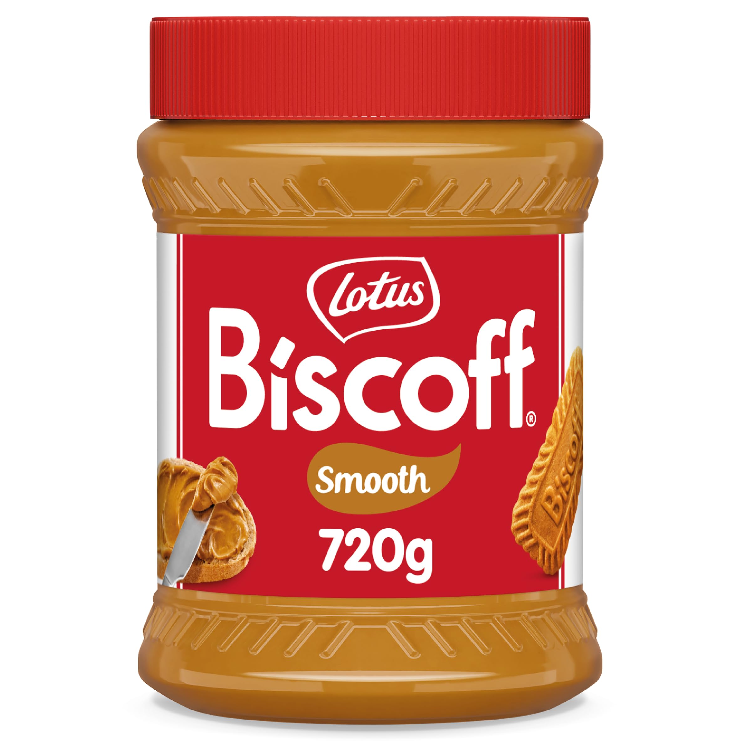 Biscoff Smooth Spread - Caramelised Biscuit Flavour | 720g Jar | Vegan | Nut-Free Facility 1