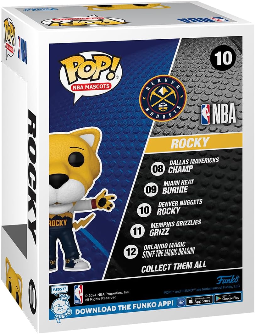 Funko Pop! NBA Mascots - Rocky the Mountain Lion Vinyl Figure (79628) 10