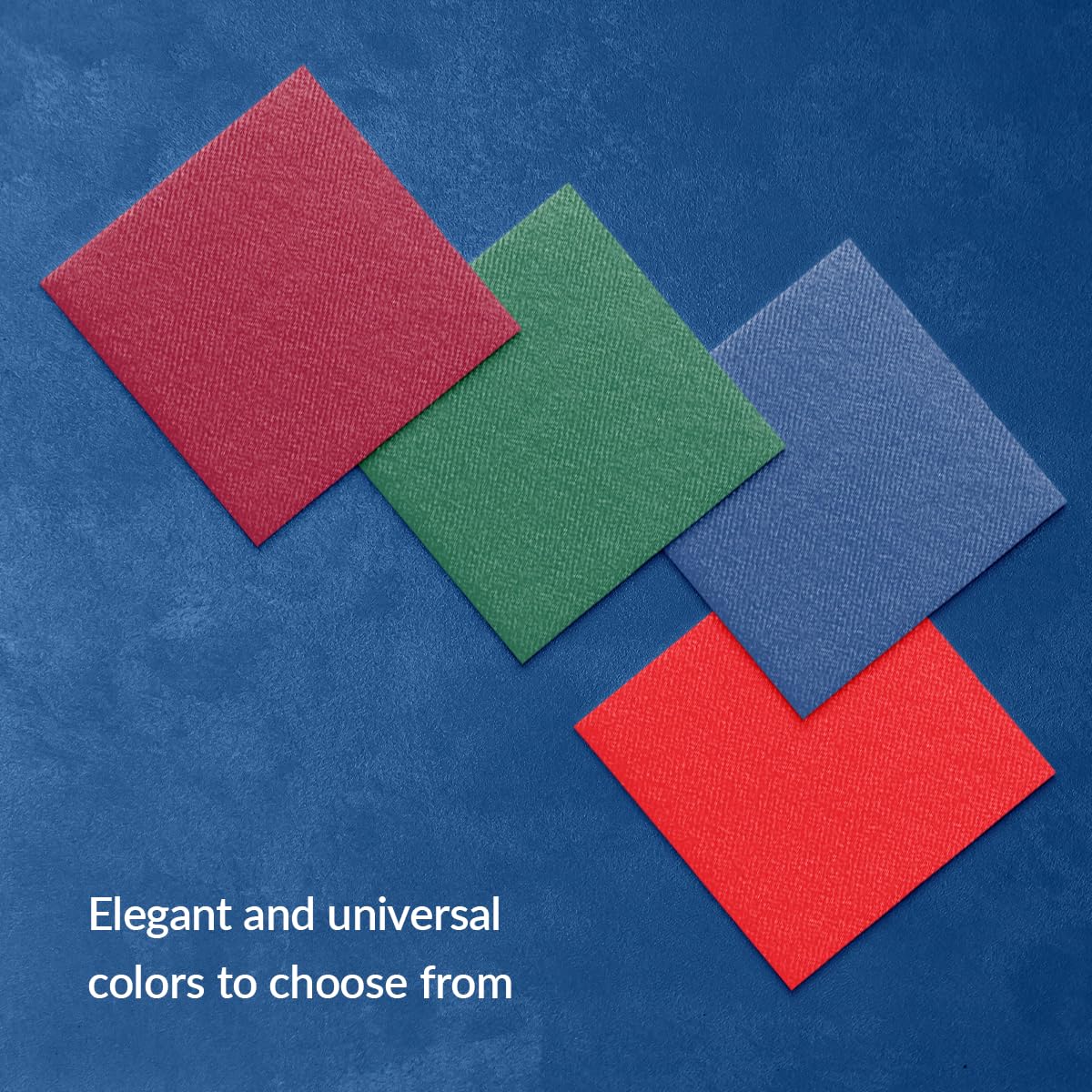 PAW Decor Collection Airlaid Napkins - Red | 20x20 cm Cocktail Fold | 100 Count 4