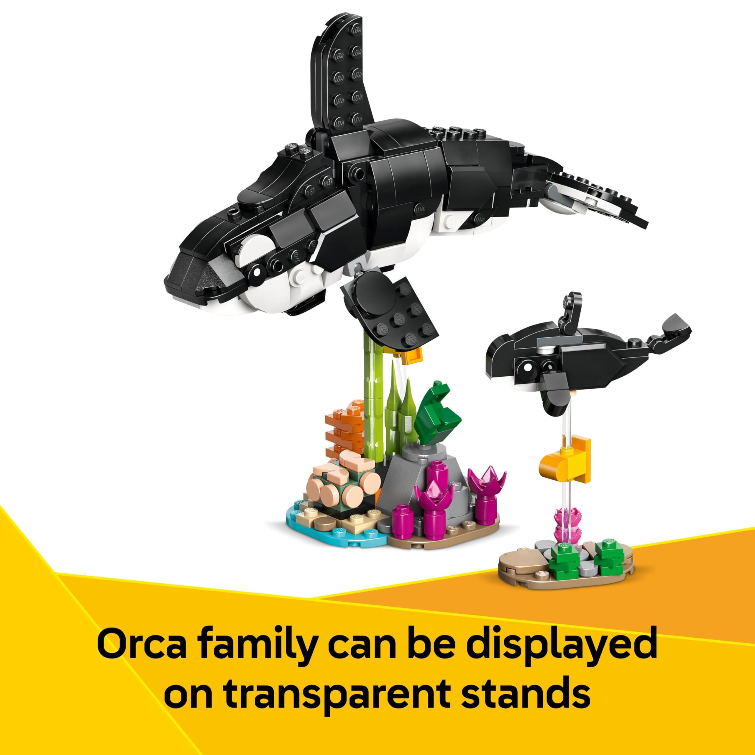 LEGO Creator 3-in-1 Wilde Tiere: Panda-Familien-Bauset – Lässt sich in Orca und Pinguin umbauen 5