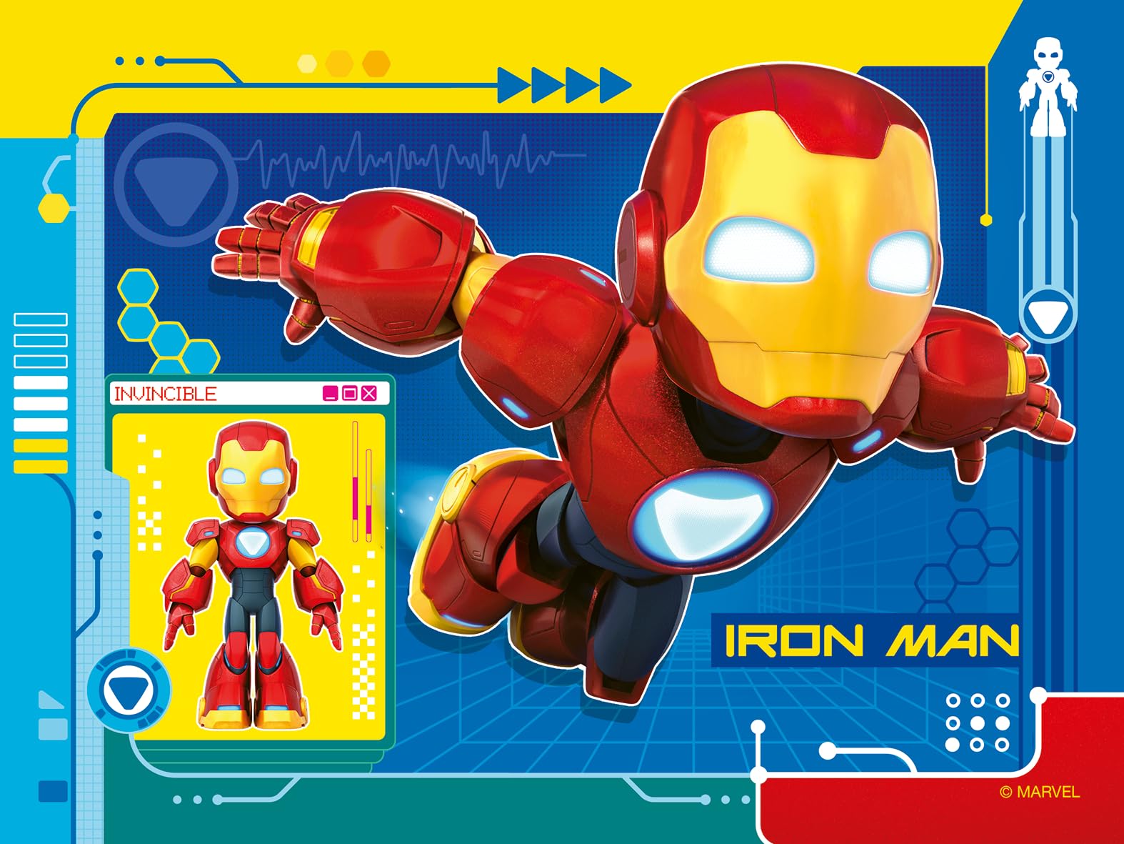 Ravensburger Iron Man & His Awesome Friends 4-in-a-Box Progressive Puzzle Pack 3