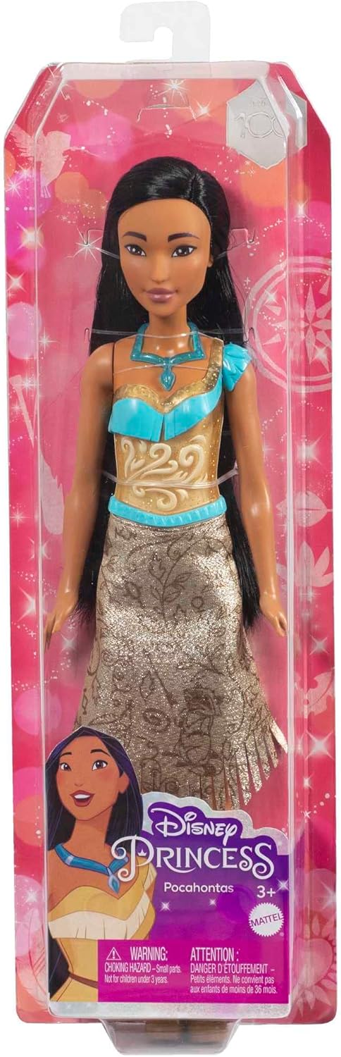 Disney Princess Pocahontas Posable Fashion Doll with Sparkling Outfit and Removable Accessories