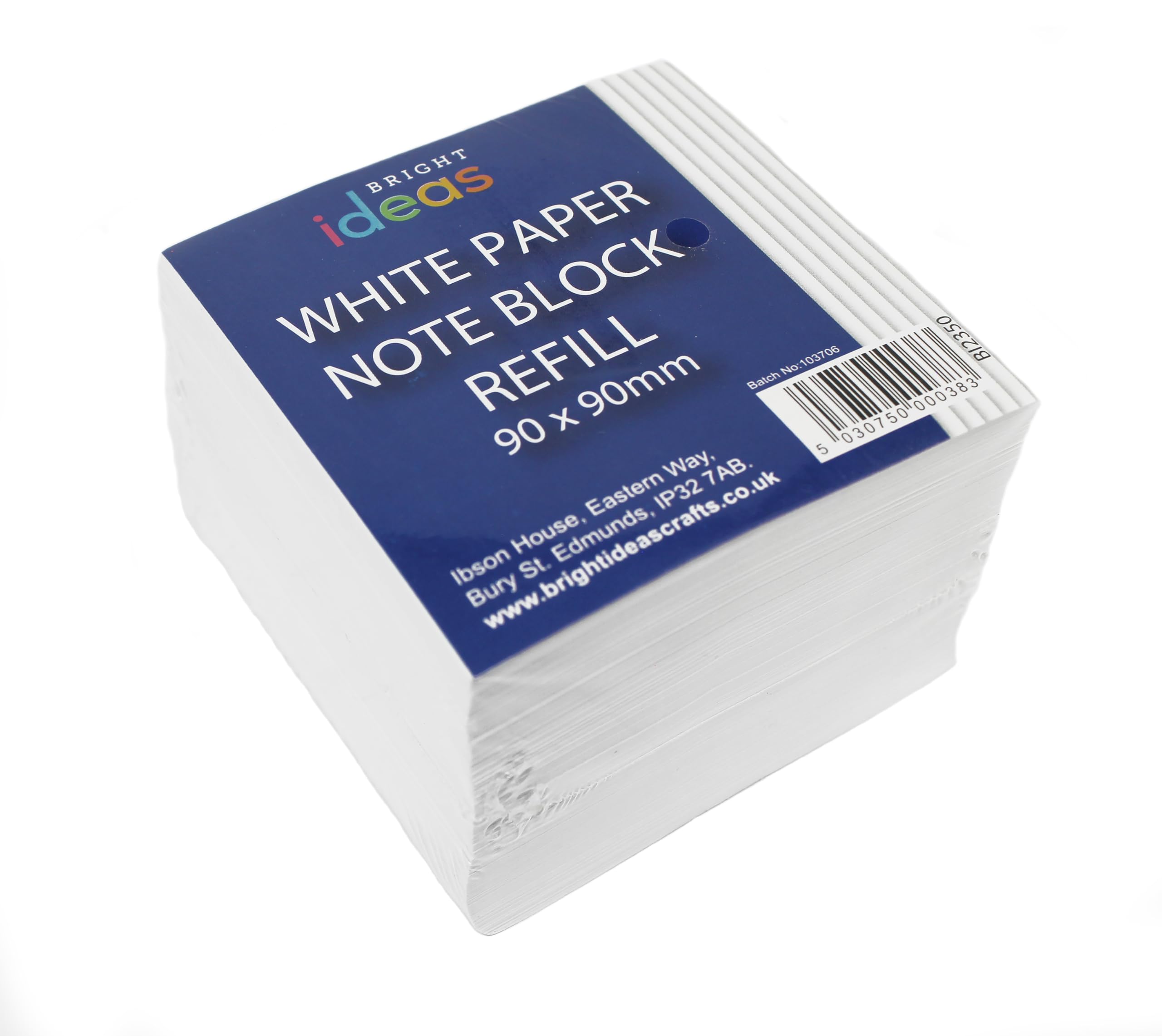 Bright Ideas Note Block Refill - 700 Sheets, 9cm x 9cm, 80gsm White Paper | Model BI2350 1