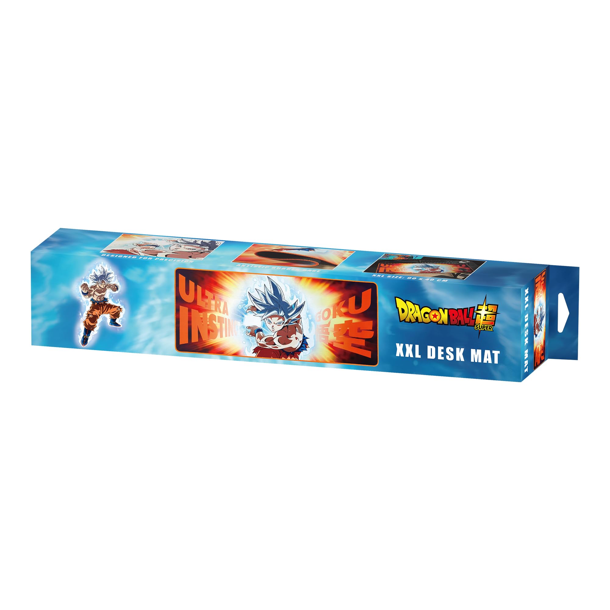 Subsonic Dragon Ball Z Goku Ultra Instinct XXL Mouse Pad & Desk Mat - 90x40cm | Non-slip | Waterproof 2