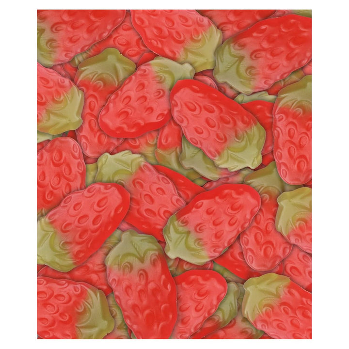 HARIBO Giant Strawbs Strawberry Flavoured Chewy Sweets - 75 Pieces Tub
