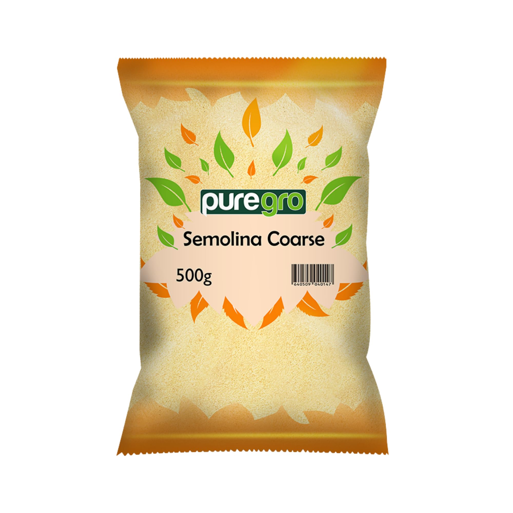 Puregro Coarse Semolina Flour - 100% Natural Durum Wheat | 500g Pack