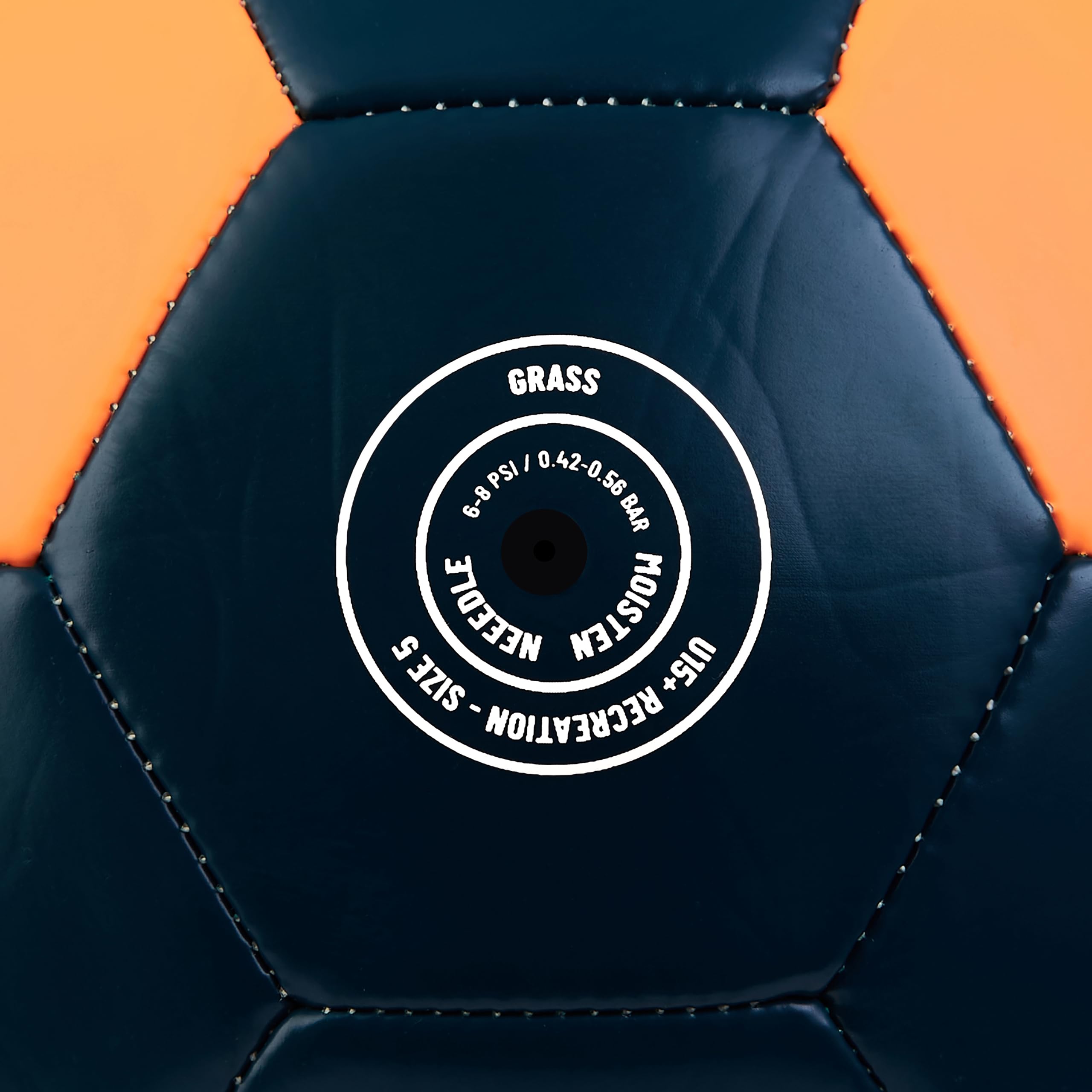 Mitre Final Recreational Football - Size 5 | Fluo Orange/Tidal Teal | Machine Stitched 6