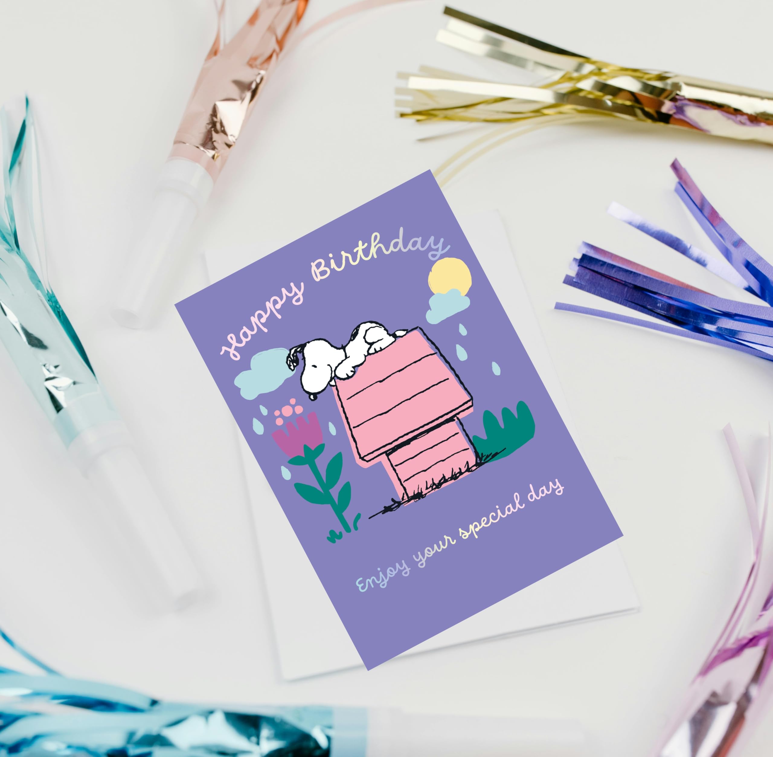 Danilo Promotions LTD Peanuts Snoopy Birthday Card 'Enjoy Your Special Day' | Unisex Adult & Kid 4