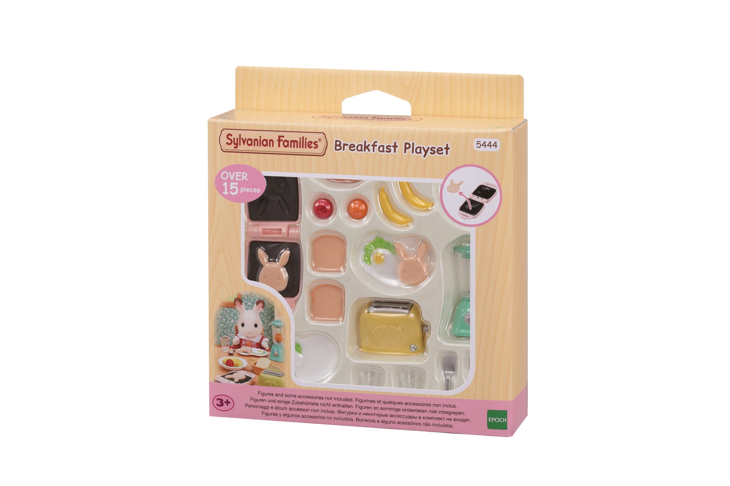 Sylvanian Families Breakfast Playset 5444 - 21 Piece Miniature Kitchen Furniture Set for Ages 3+ 1