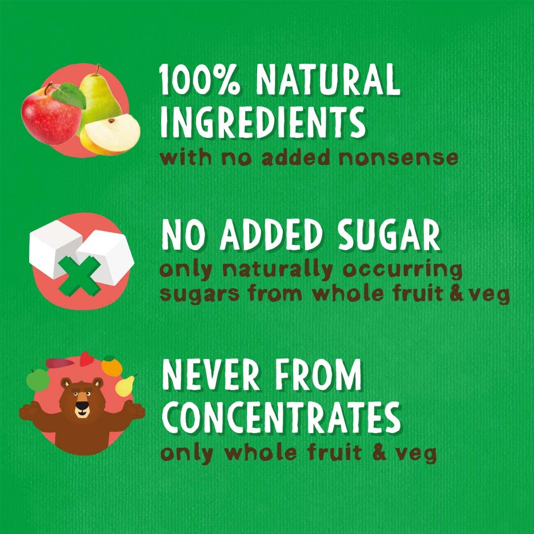 BEAR Yoyos Apple Fruit Rolls - 100% Real Fruit, No Added Sugar | 20g Pack of 30