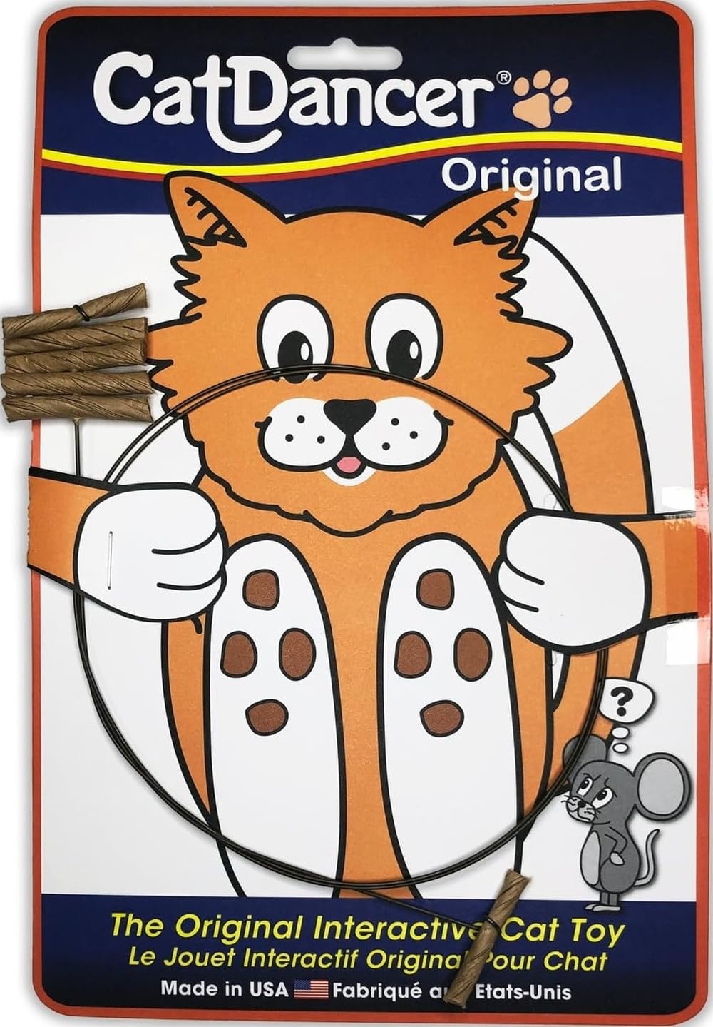 CAT DANCER Interactive Cat Toy - Cardboard, Stick Form, Portable 1