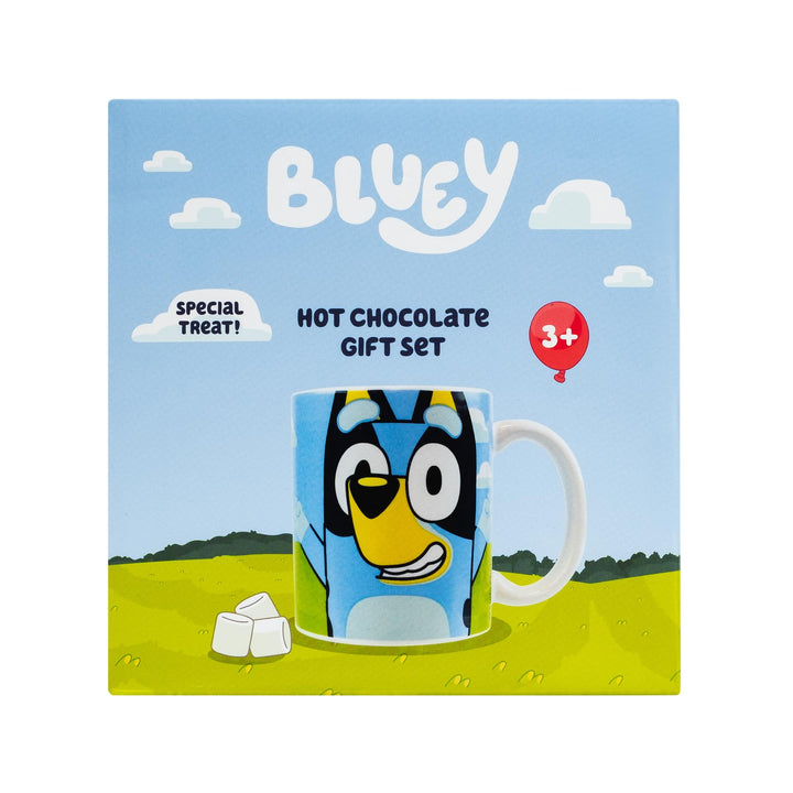 Beams International - Bluey Hot Chocolate Gift Set with Mug Featuring Bluey & Bingo