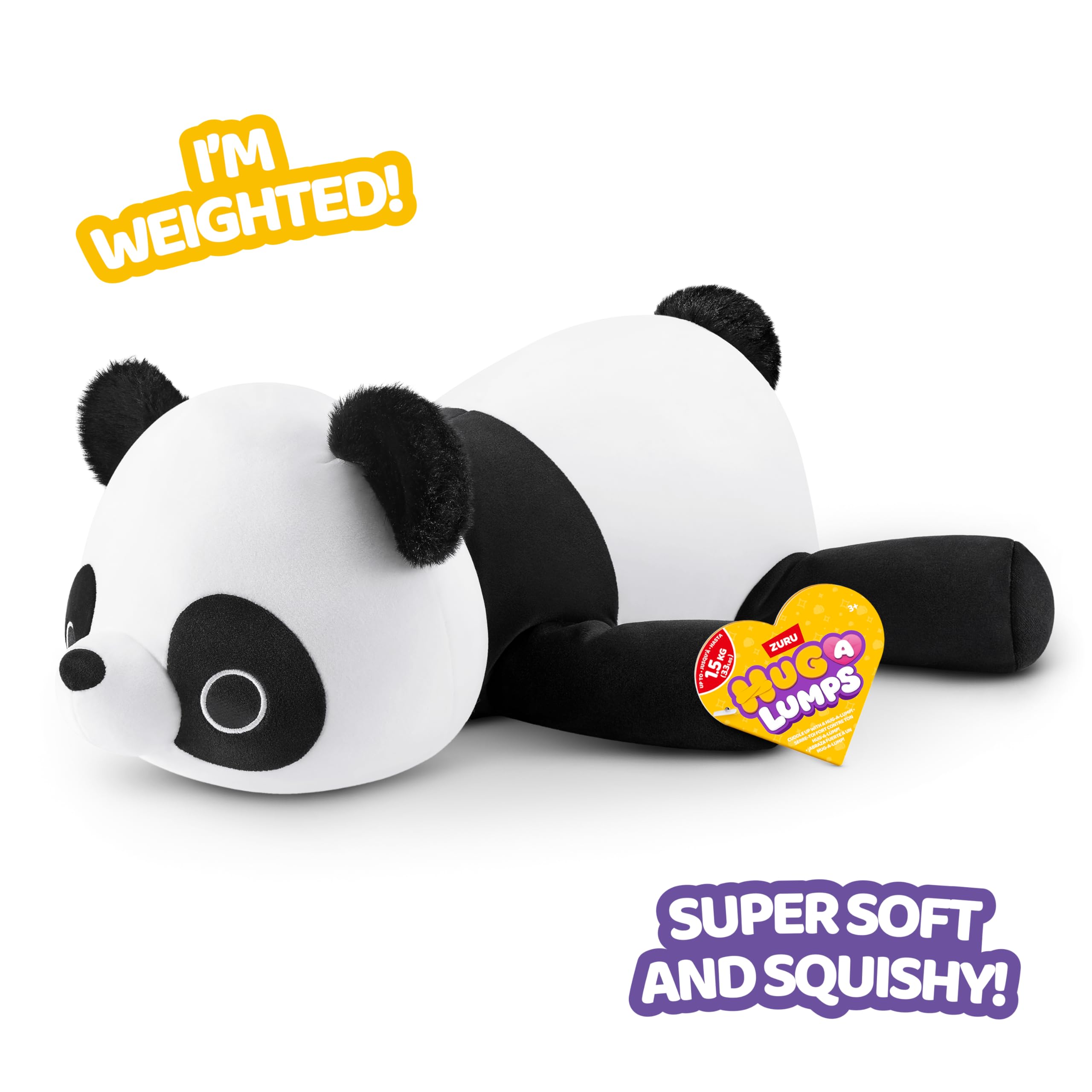 Hug-A-Lumps Medium Pete - Weighted Plush Cuddly Toy for Stress Relief