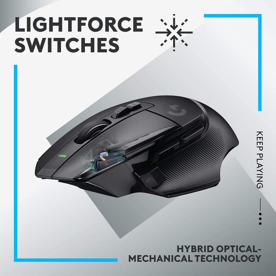 Logitech G G502 X LIGHTSPEED Wireless Gaming Mouse - Black
