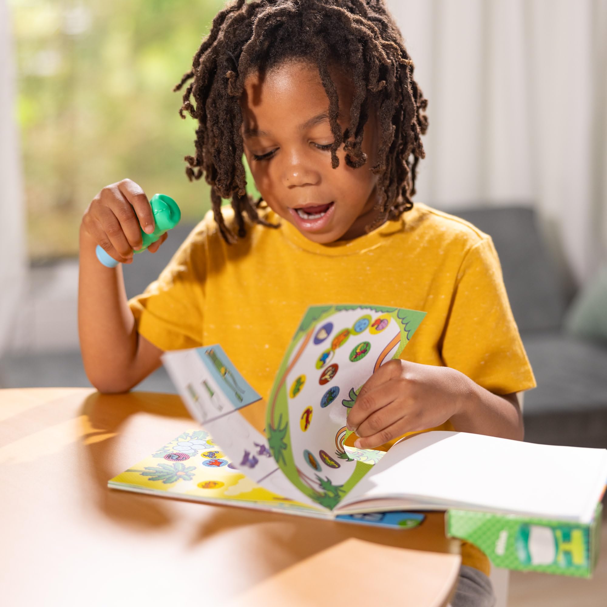 Melissa & Doug WOW Sticker Stamper & Activity Pad - Dinosaur Theme | Age 3+ | Mess-Free Play 7