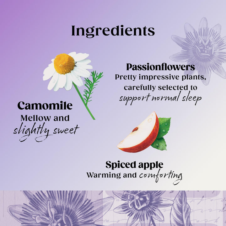 Twinings Superblends Sleep Tea - Spiced Apple & Vanilla Herbal Infusion with Camomile & Passion Flower - 40 Biodegradable Tea Bags