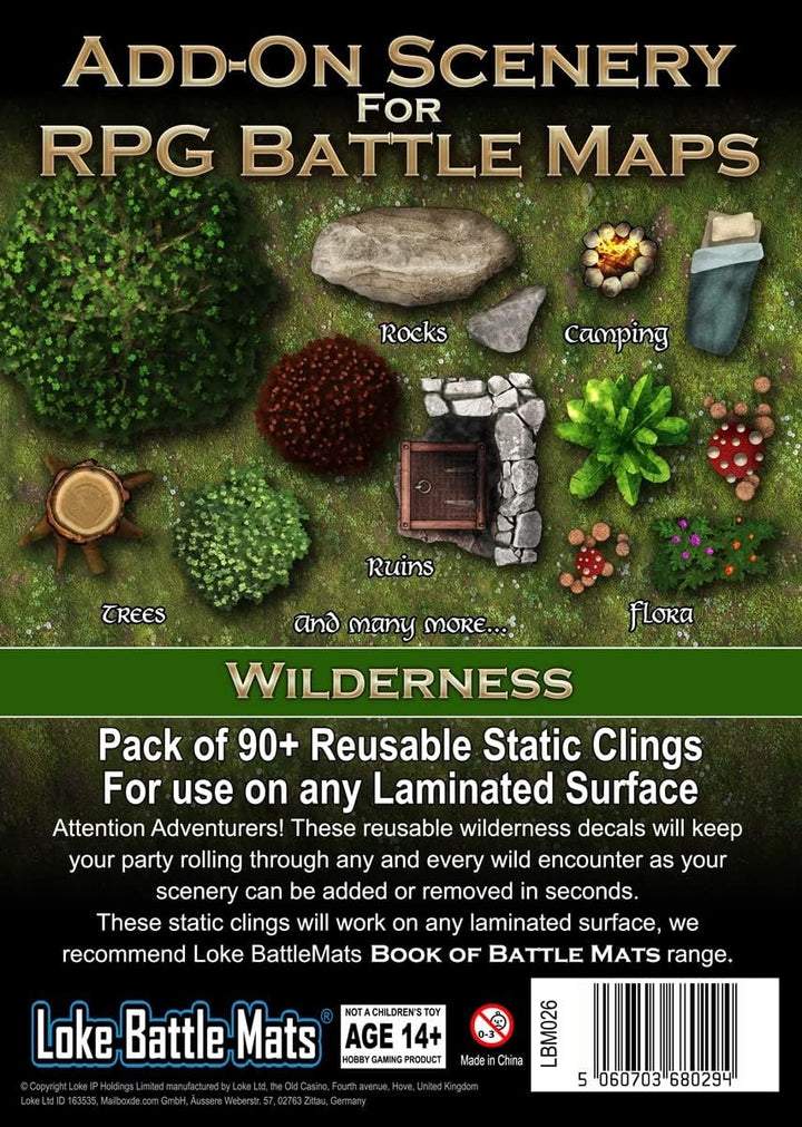 Loke BattleMats Game Board Book: Additional Decorations (Wild Region)