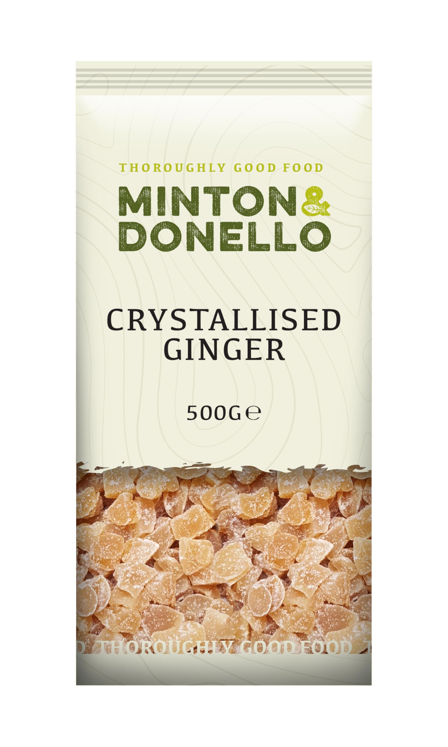 Minton & Donello - Diced Crystalized Ginger, Sweet with a Spicy Kick, 500g 1