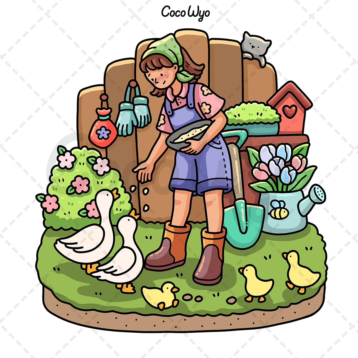 Coco Wyo Girl Moments Coloring Book - Cute Cozy Daily Activities | Paperback | English